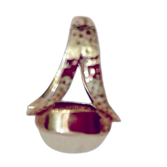 Artisan 925 marked sterling silver & Translucent moonstone quartz Ring size 8 - Picture 6 of 8